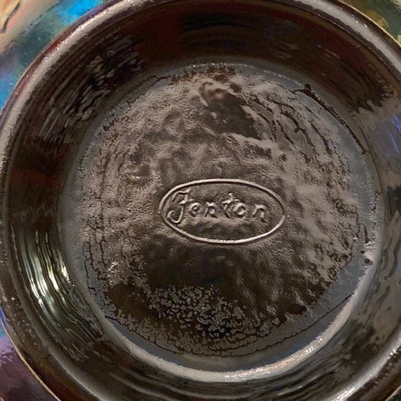 🖤 Vintage Fenton Black Amethyst Carnival Glass Bowl - Picture 5 of 6